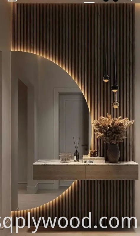 Cheap Price 15mm 17mm 18mm Slotted Decorative Wall Panel Melamine Slot MDF Board Panels